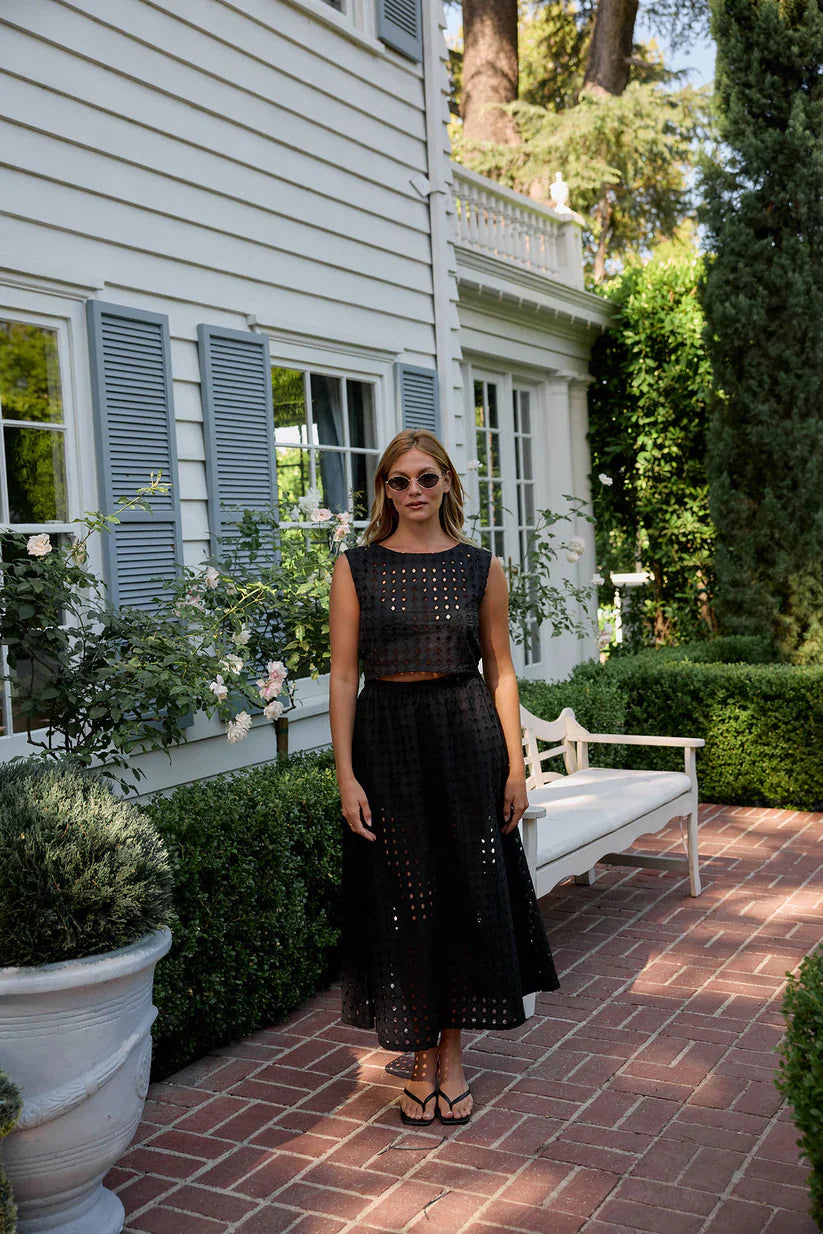 Olga Eyelet Top