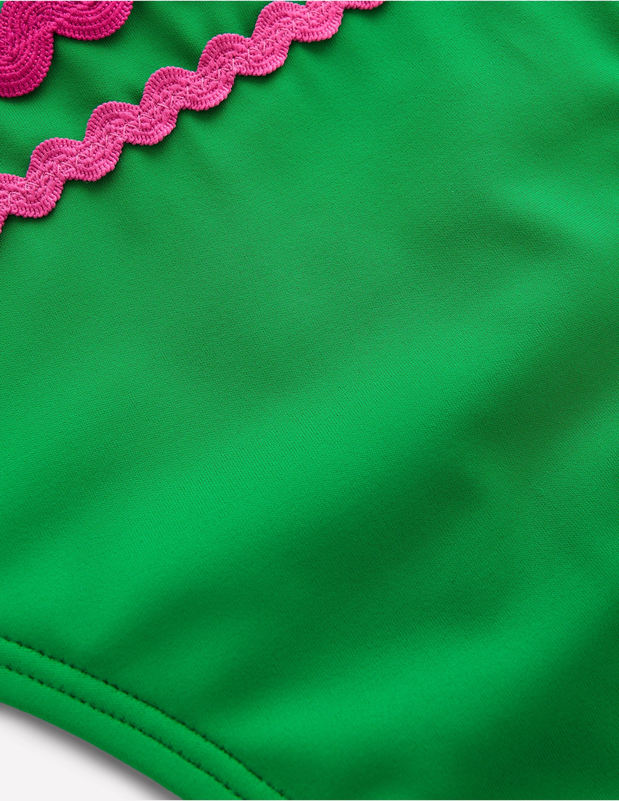 Porto Bikini Bottoms-Bright Green Rik Rak