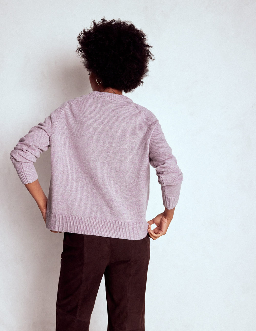 Marion Merino Sweater-Chalky Violet