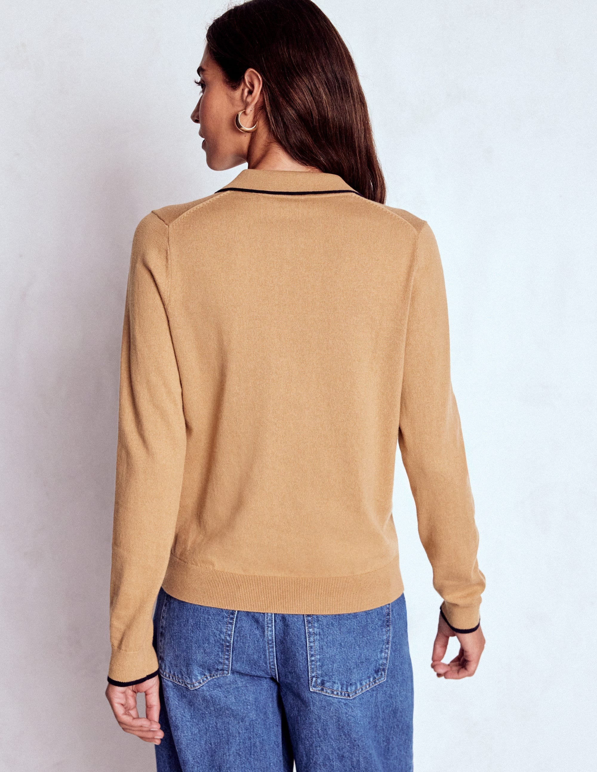 Liz Henley Sweater-Fall Leaf Brown