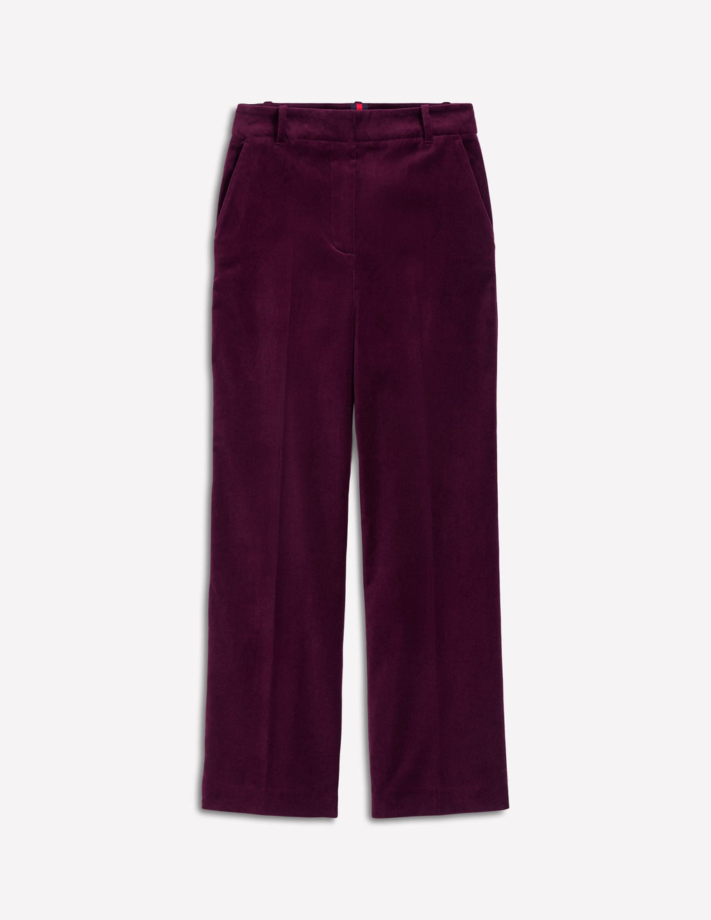 Canonbury Velvet Pants-Dark Cherry