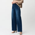 Joseph Ribkoff Wide Leg Pull-On Jeans