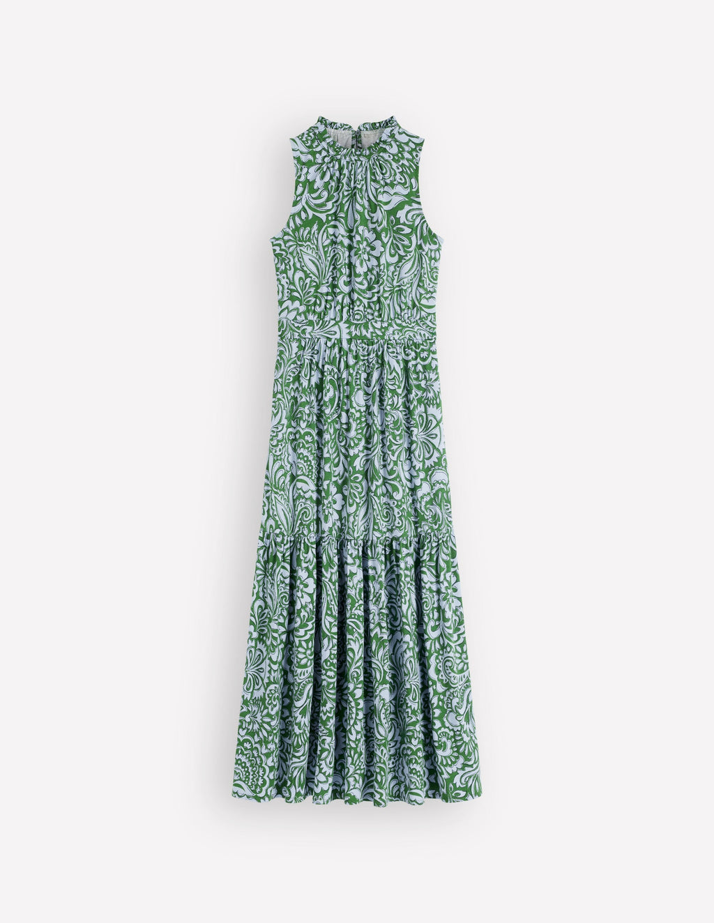 Camalie Jersey Maxi Dress-Green, Elaborate Gardenia