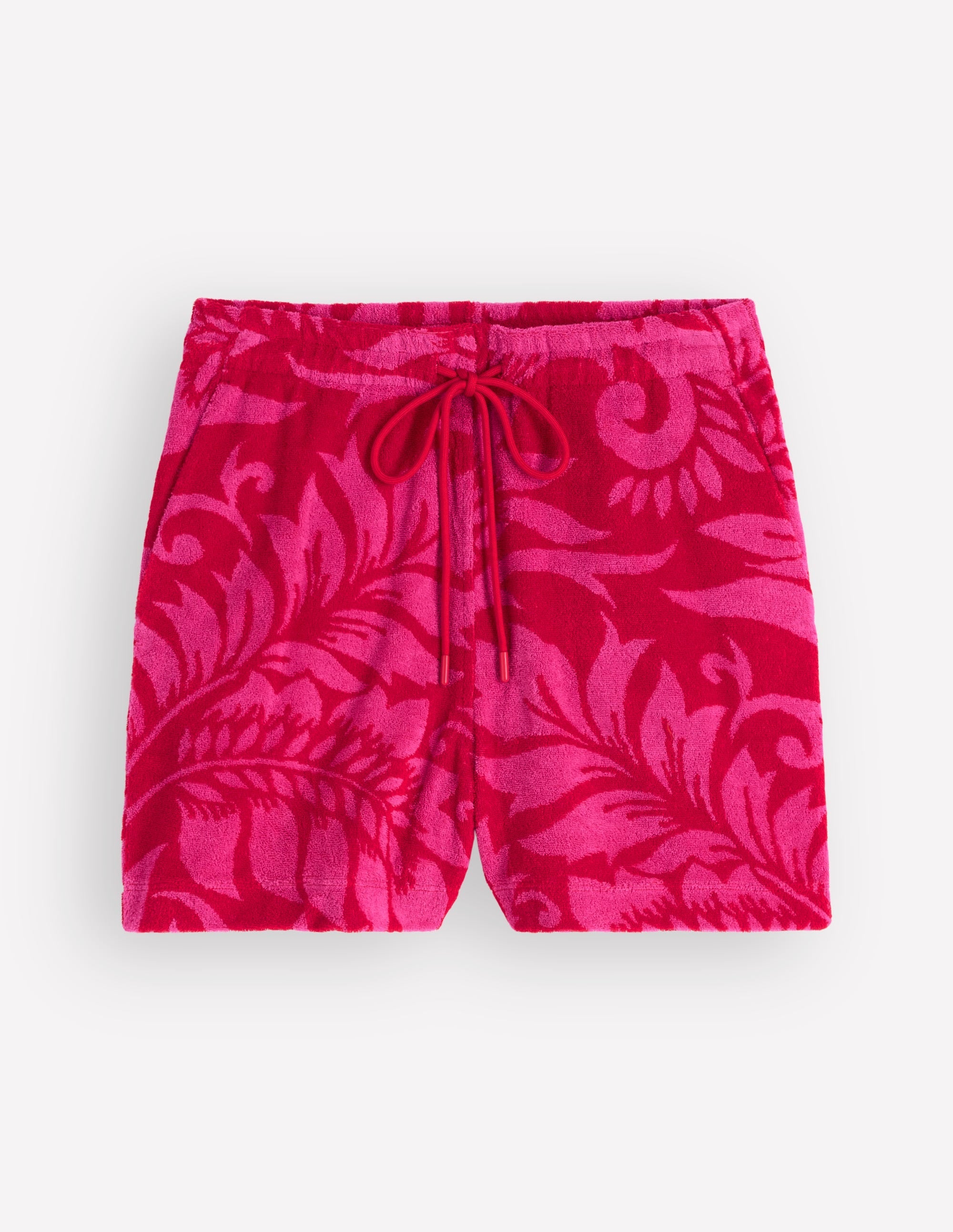 Islington Towelling Shorts-Salsa, Floral