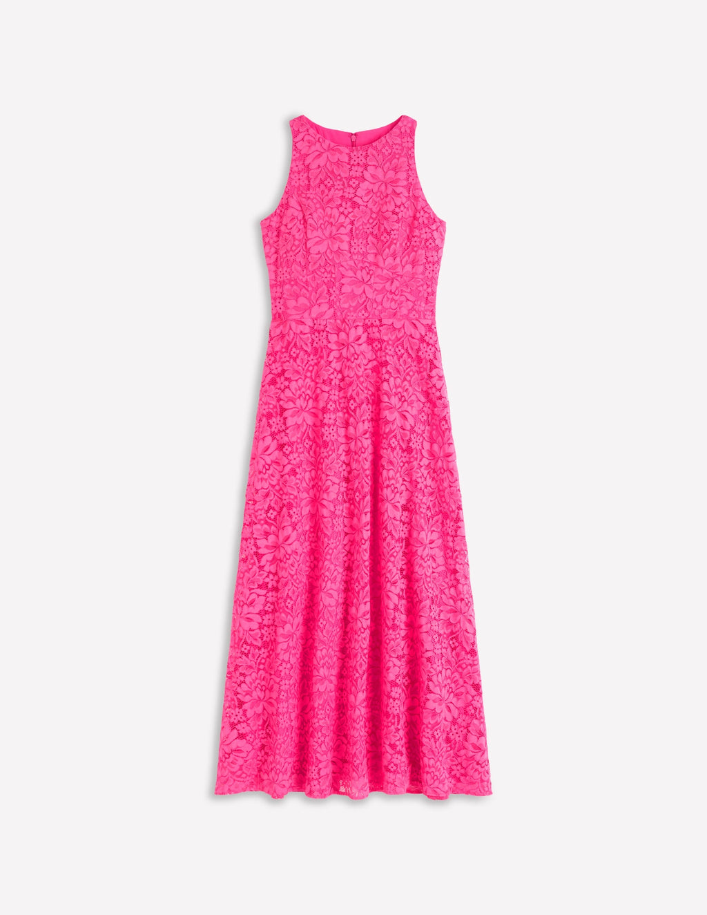 Silvia Boned Bodice Maxi Dress-Pink Punch Lace