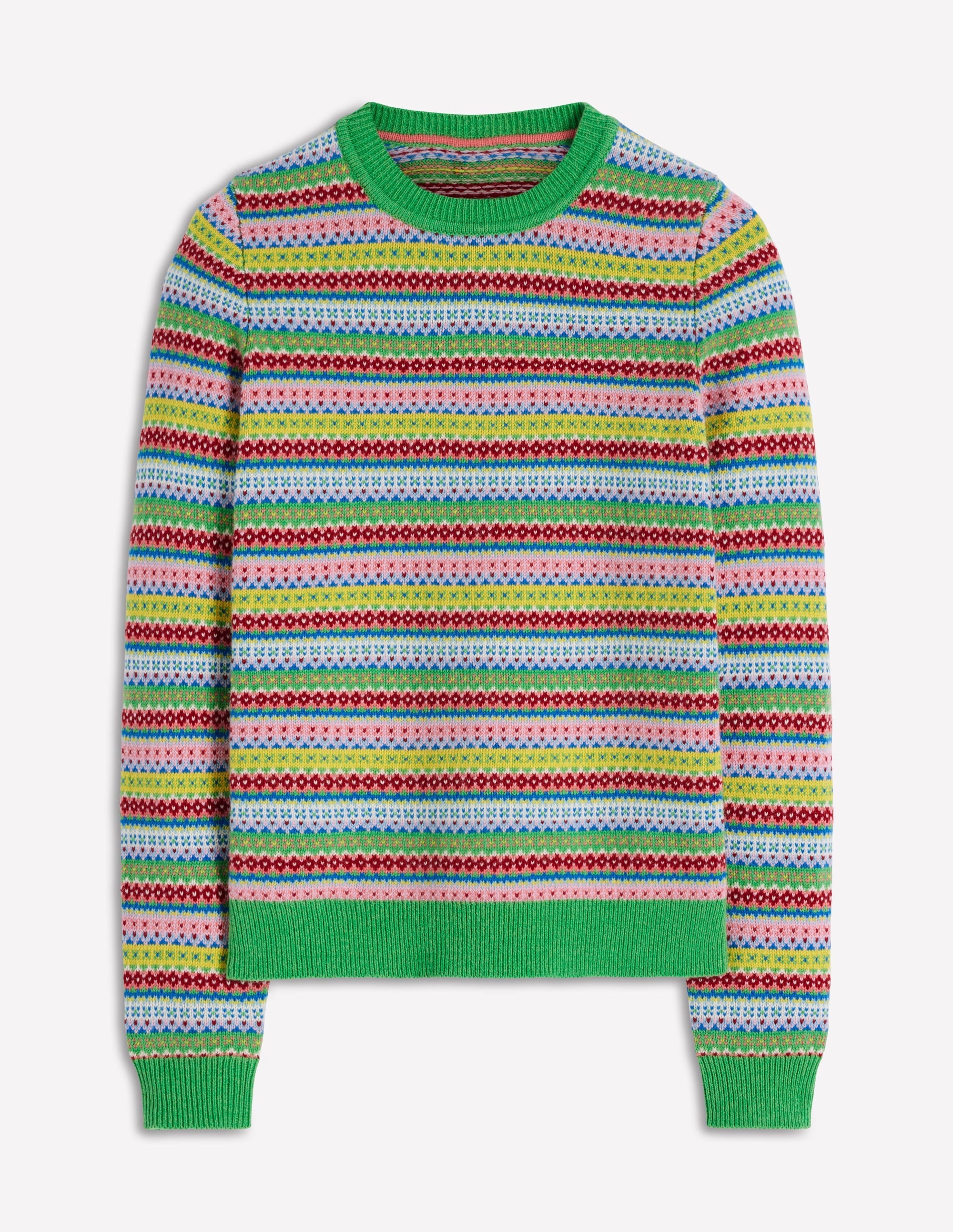 Edie Fair Isle Sweater-Multi, Heritage Geo