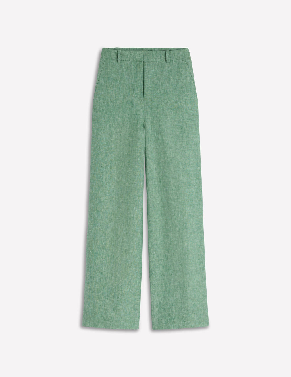 Belgravia Linen Pants-Aloe Green Chambray