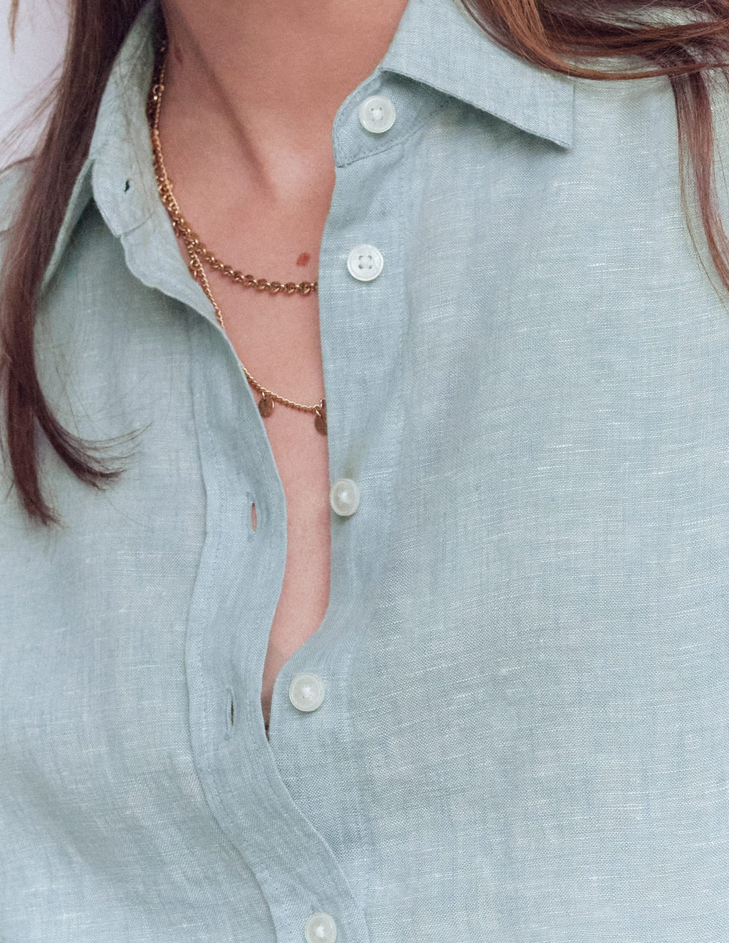 Sienna Linen Shirt-Chambray