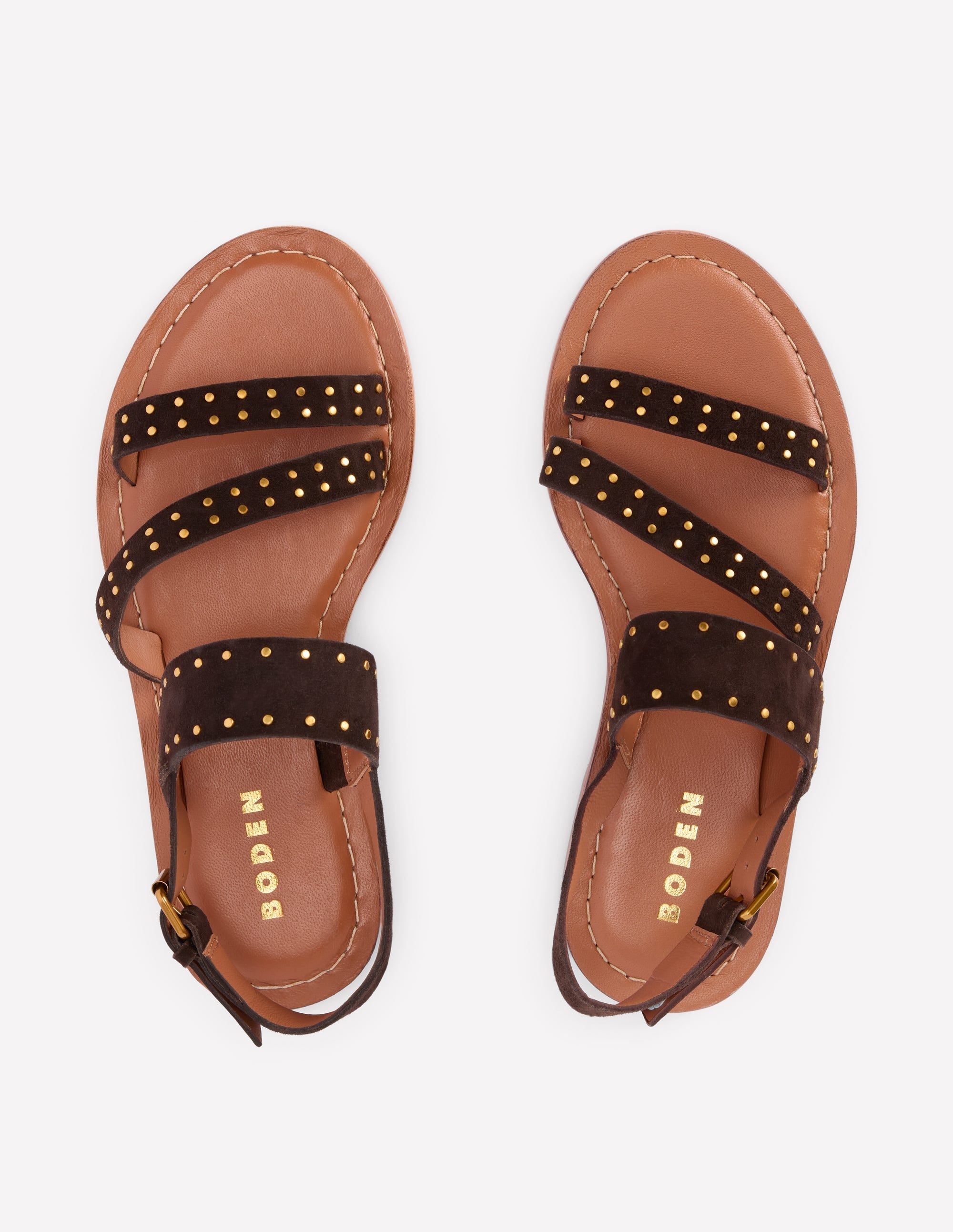 Asymmetric Sandal-Bitter Chocolate