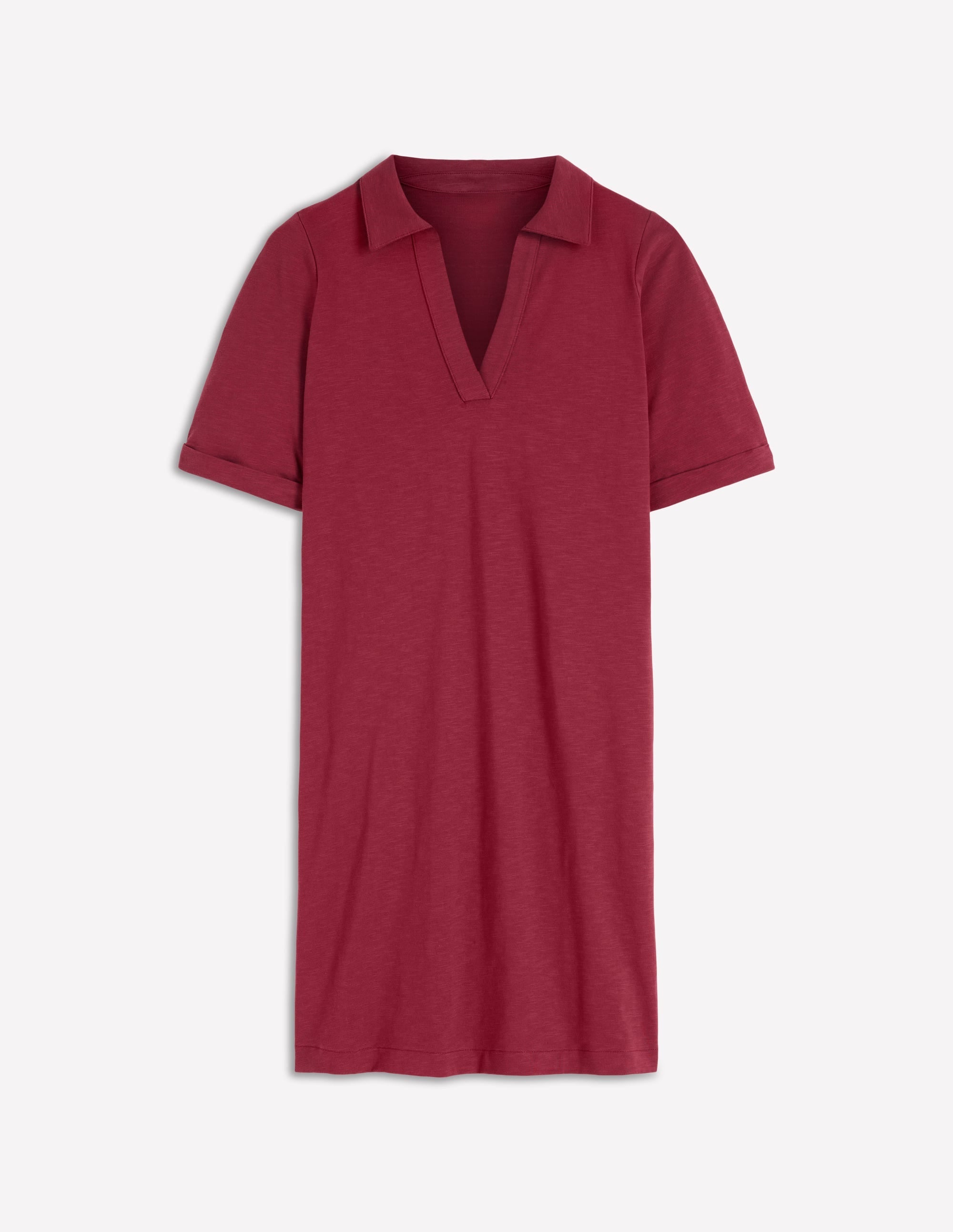 Tilda Jersey T-shirt Dress-Rich Chestnut