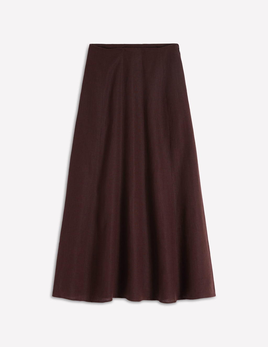 Miriam Linen Maxi Skirt-Bitter Chocolate