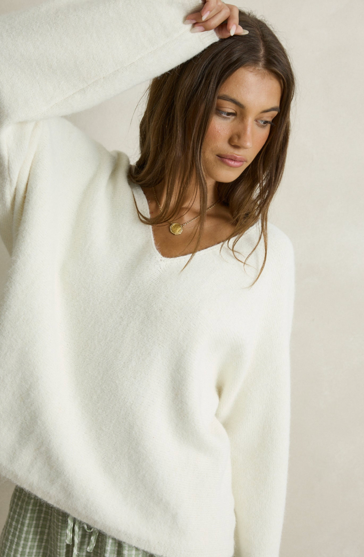 Rhythm Adele Oversized Long Sleeve Knit Top