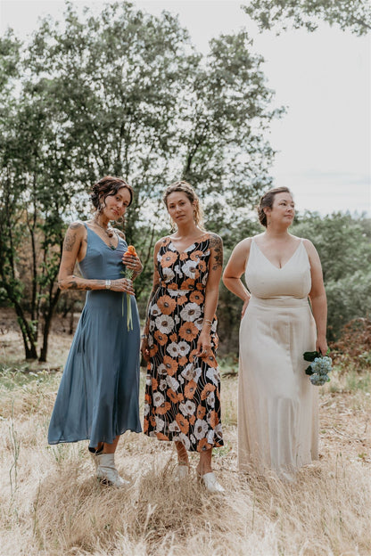 Meadow Dress in Poppy Challis