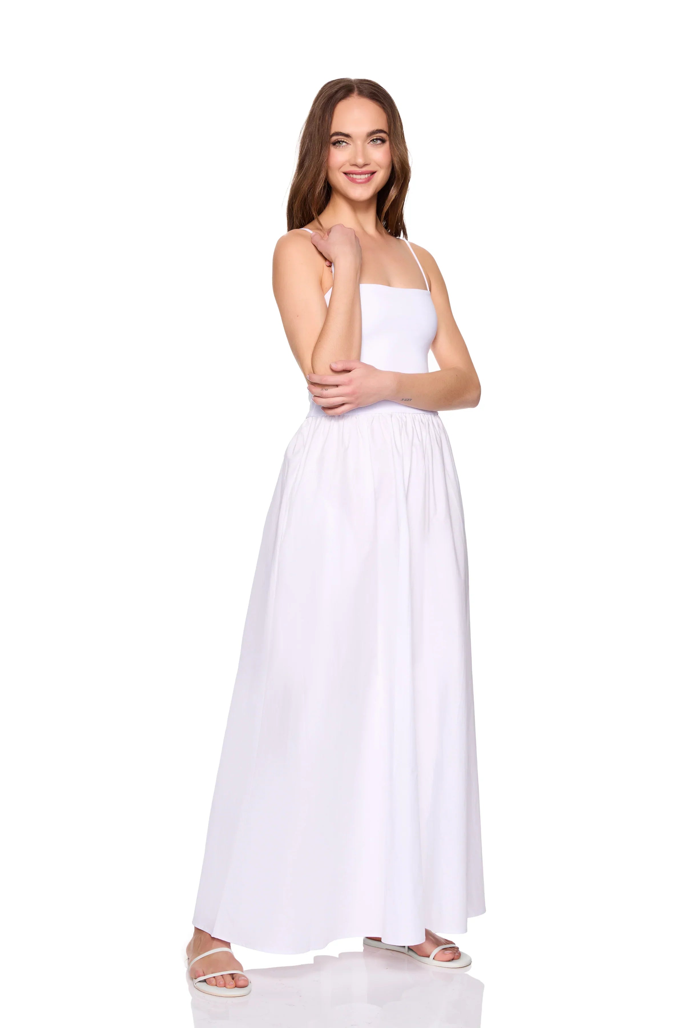 Susana Monaco Knit Poplin String Maxi