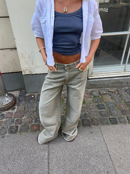 Audrey jeans - Sage green