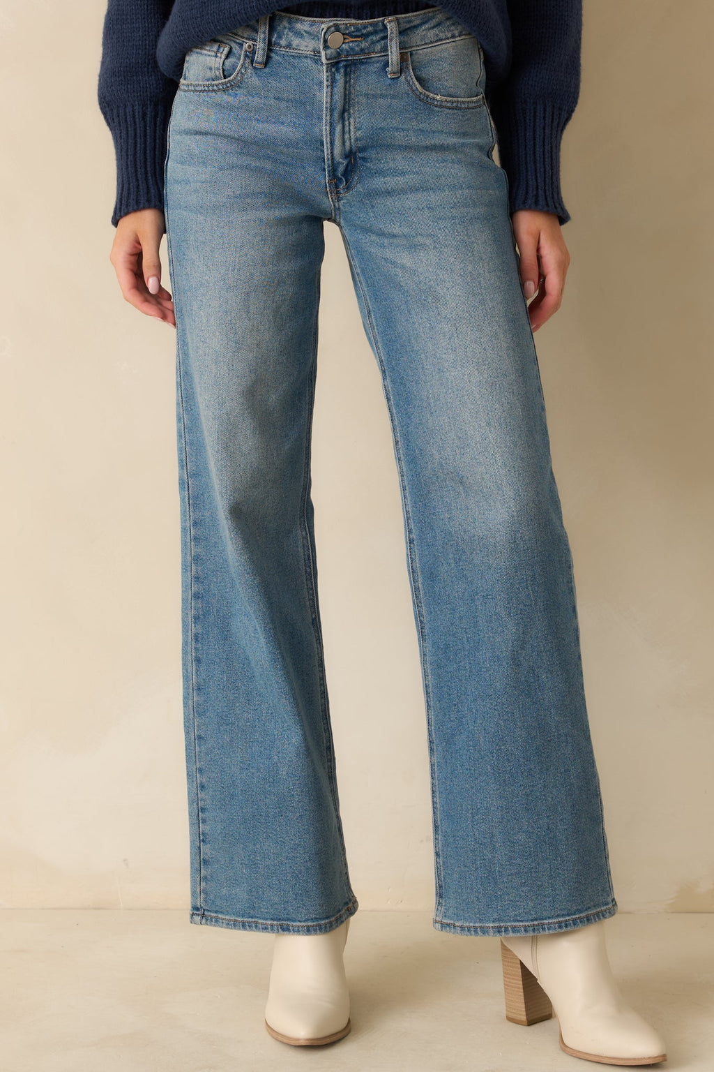 Day Dreaming Medium Wash Wide Leg Jeans