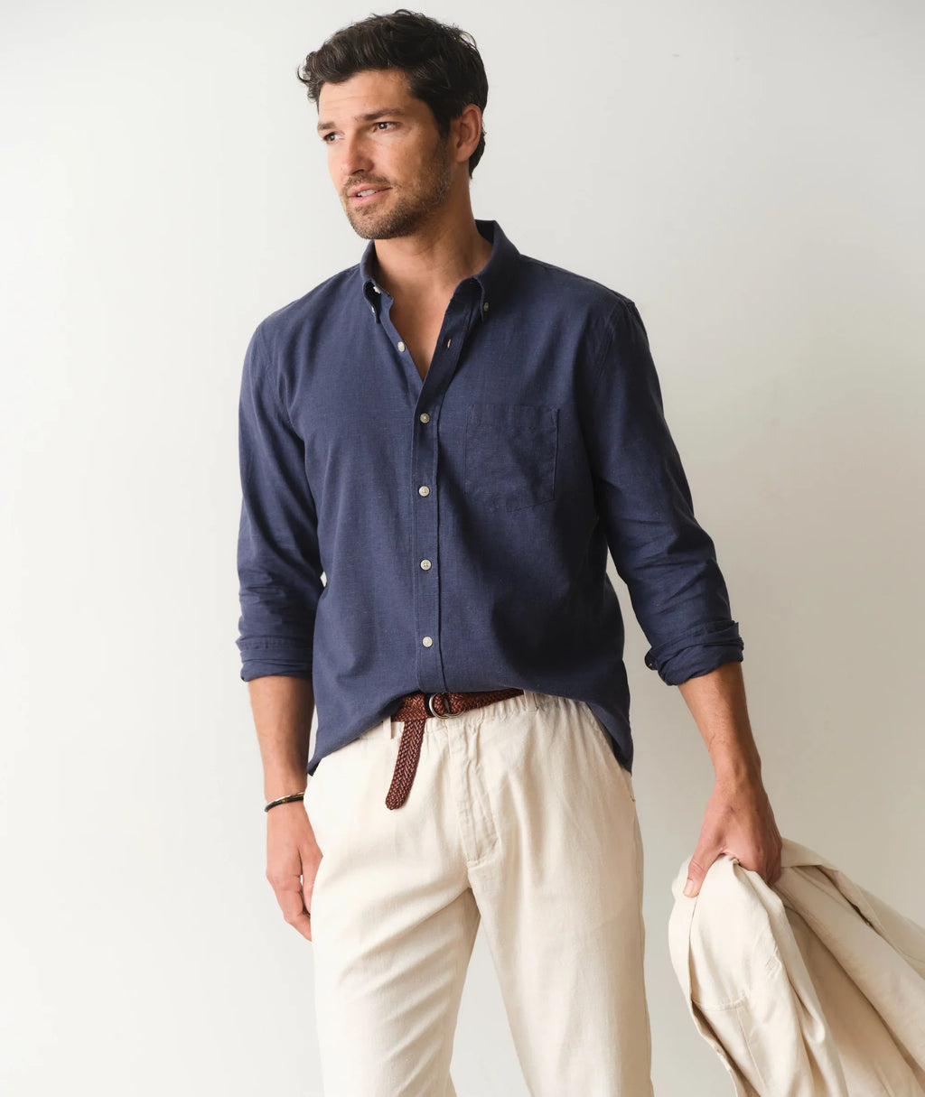 Marine Layer Better-Than-Linen Long Sleeve Shirt