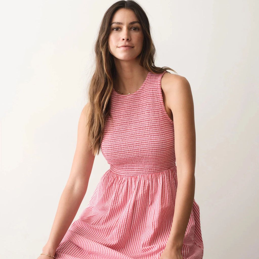 Marine Layer Darcy Seersucker Maxi Dress