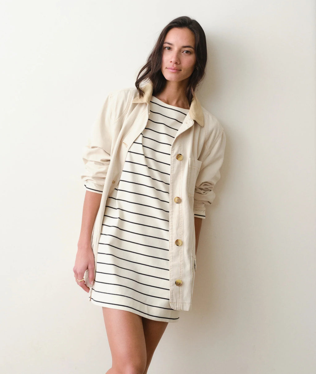 Marine Layer Luxe Sueded Mariner Dress