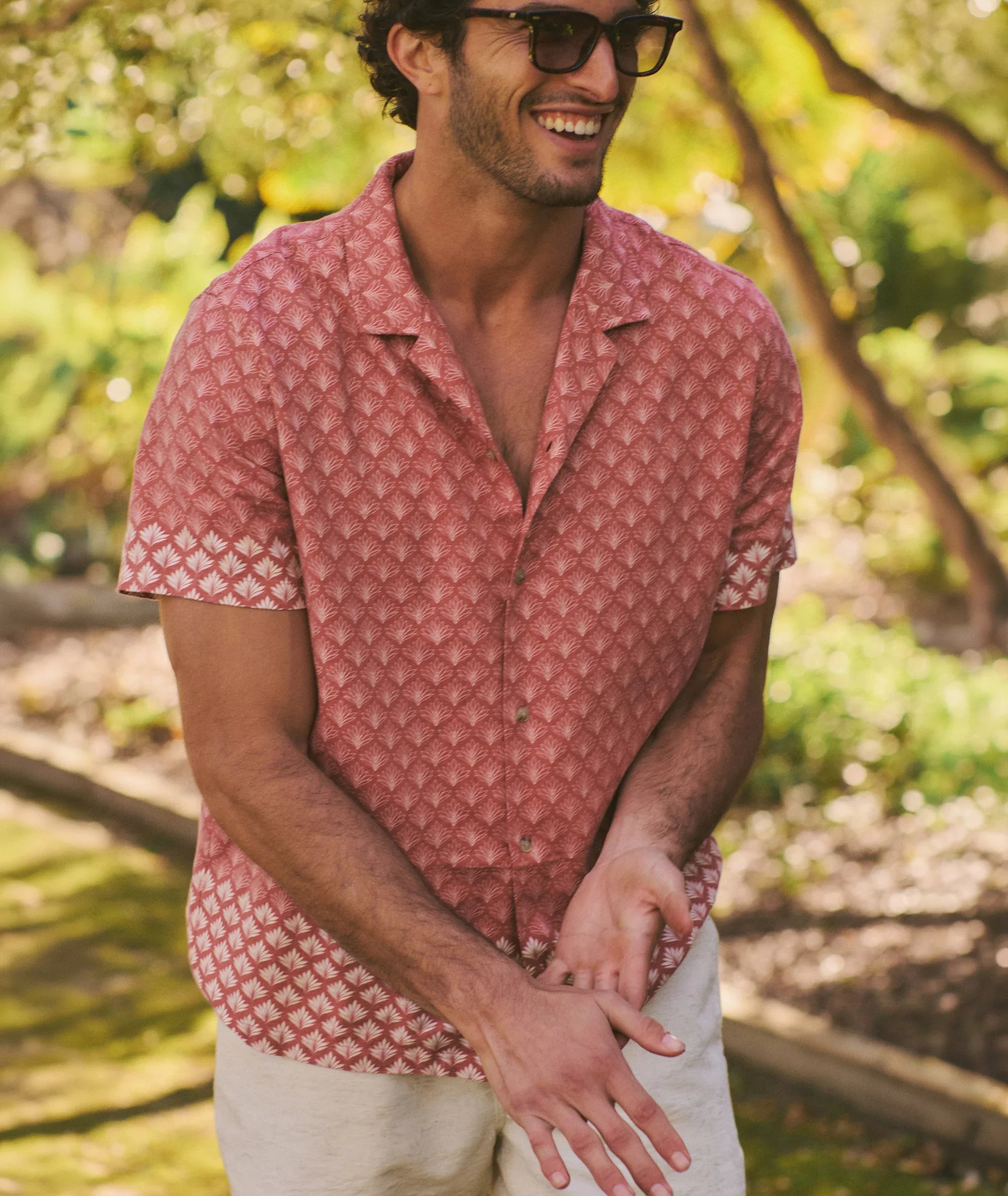 Marine Layer Tencel Linen Resort Shirt