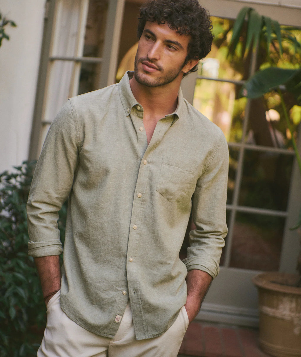 Marine Layer Better-Than-Linen Long Sleeve Shirt