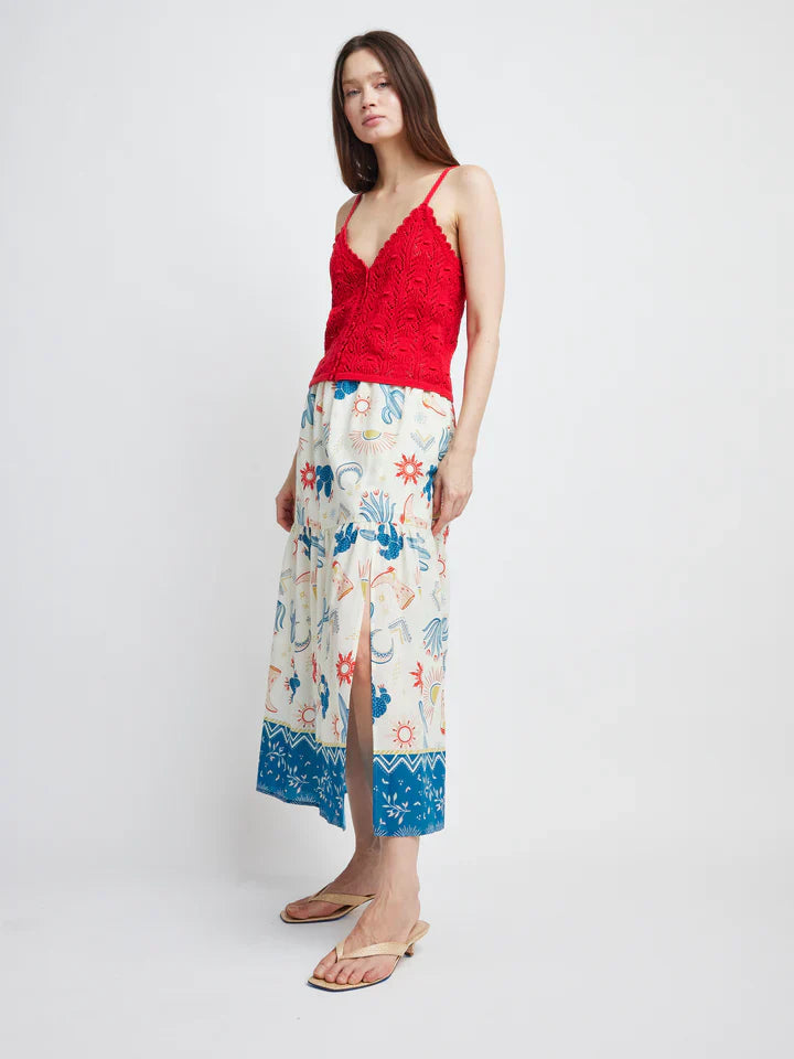 Rain Front Slit Skirt