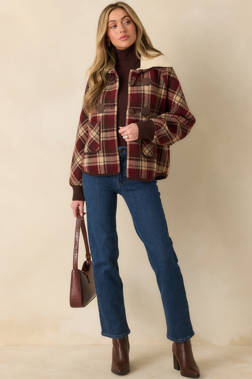 The Daily Edit Dark Wash Straight Leg Jeans