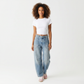 Minimalist Moxie Boyfriend Jean in County Fair