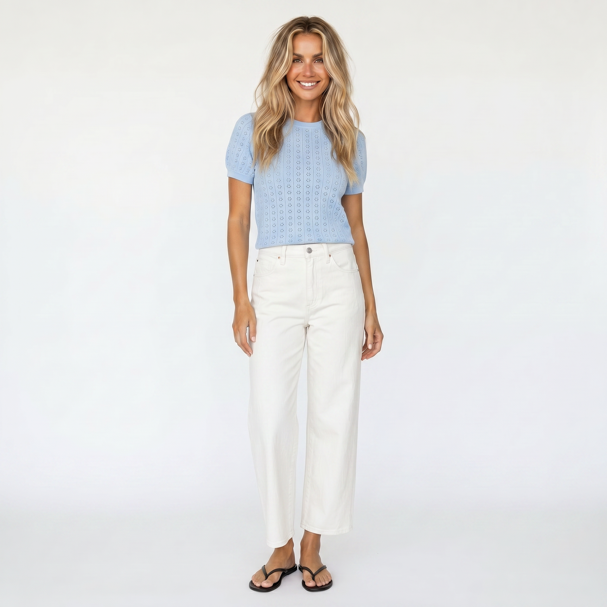 Nerissa Pointelle Tee