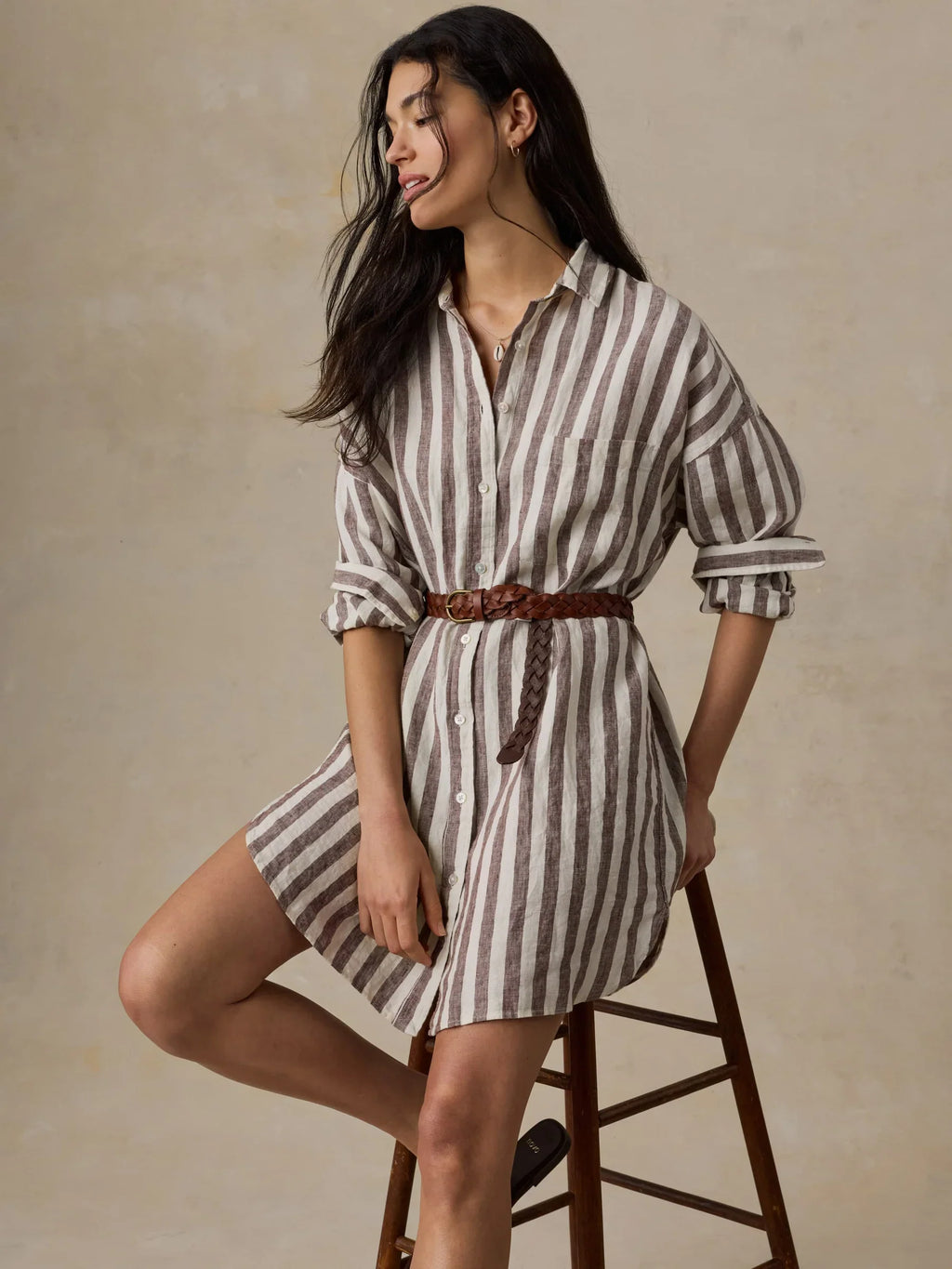 Faherty Laguna Linen Kova Shirtdress