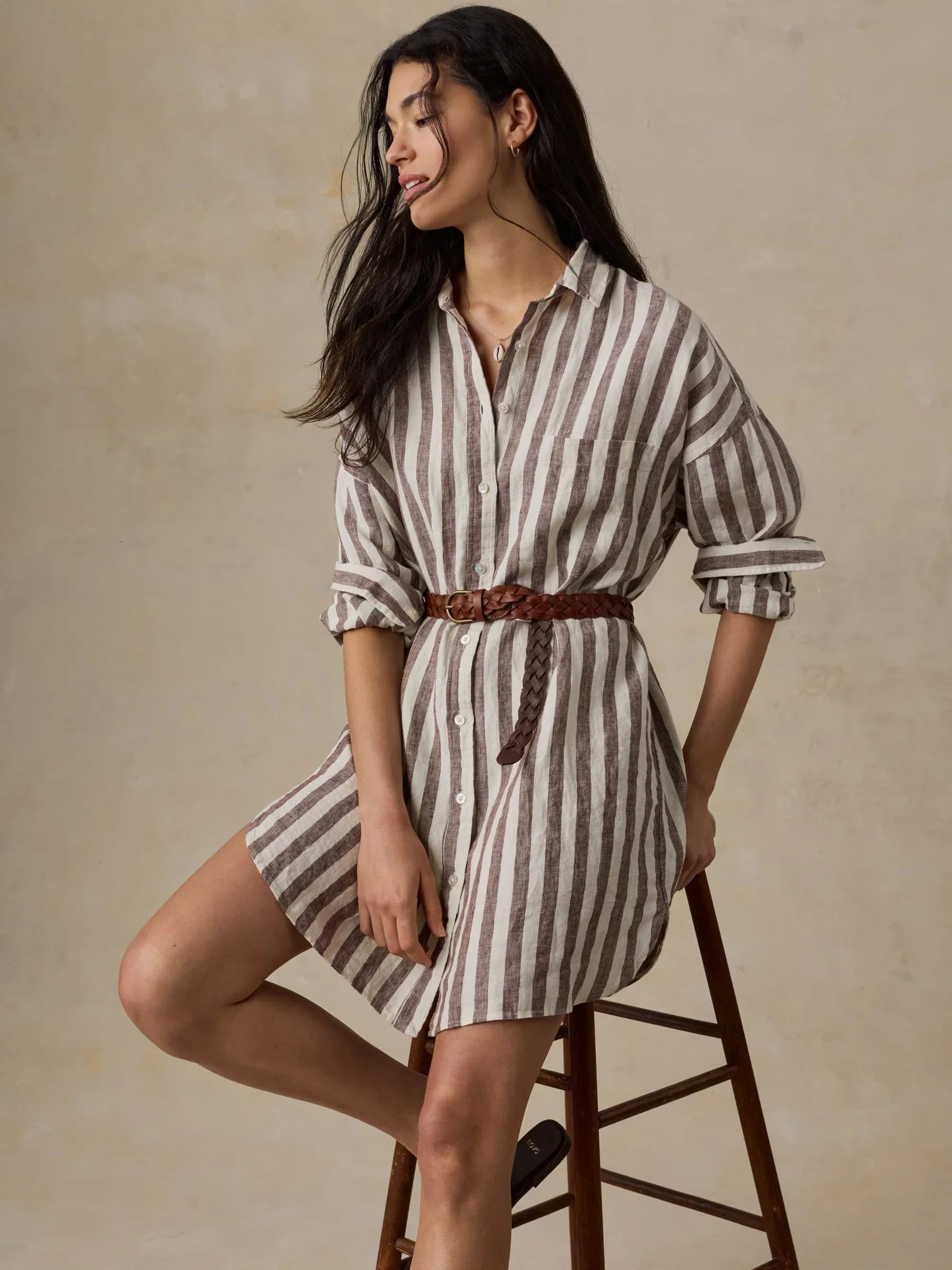Faherty Laguna Linen Kova Shirtdress