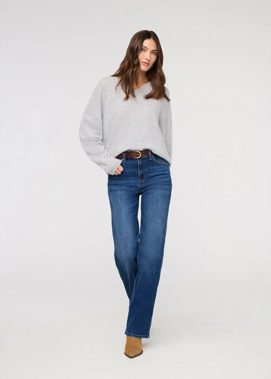 DUER Women's Performance Denim+ High Rise Straight