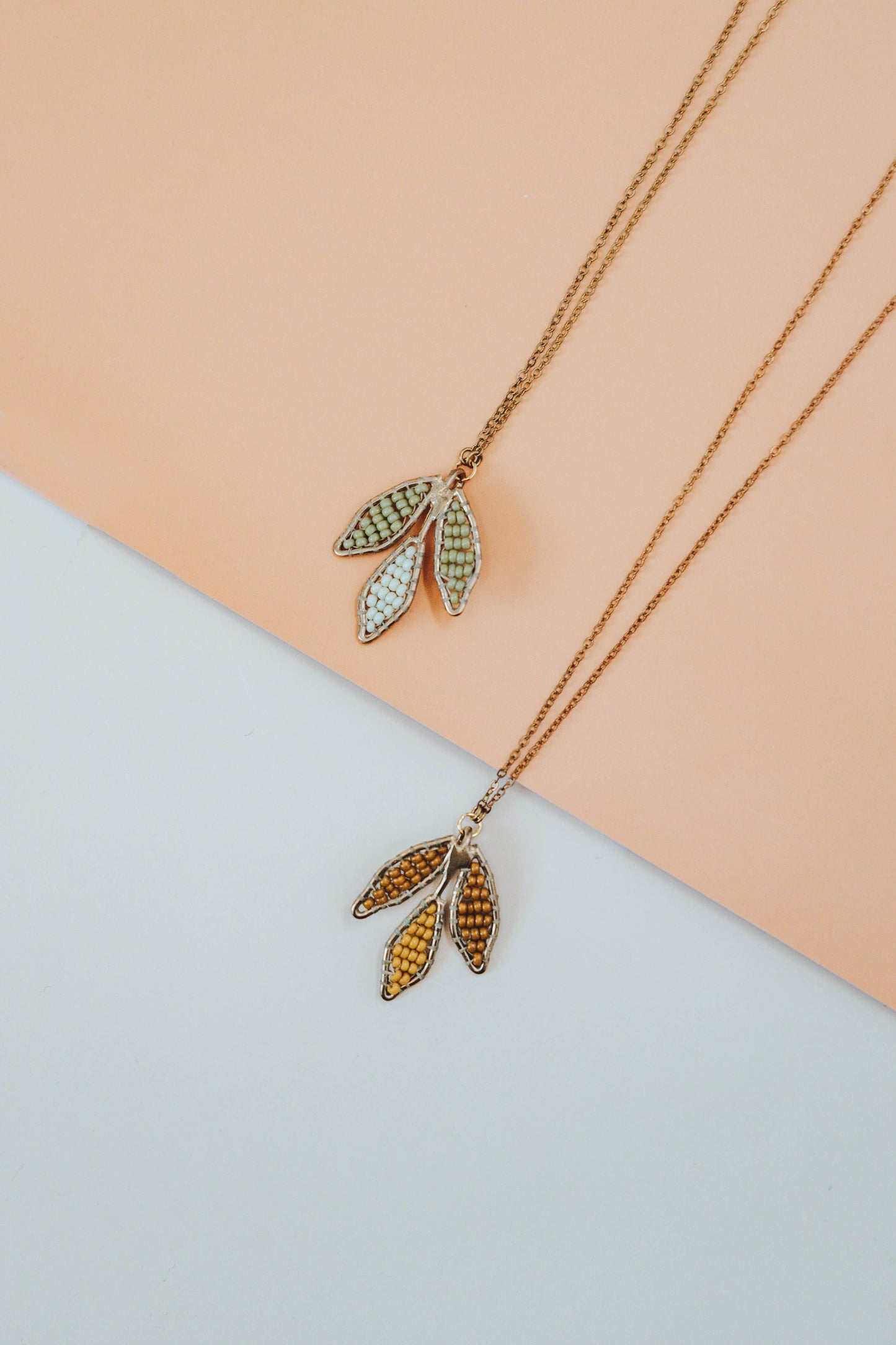 Tri Leaf Necklace 