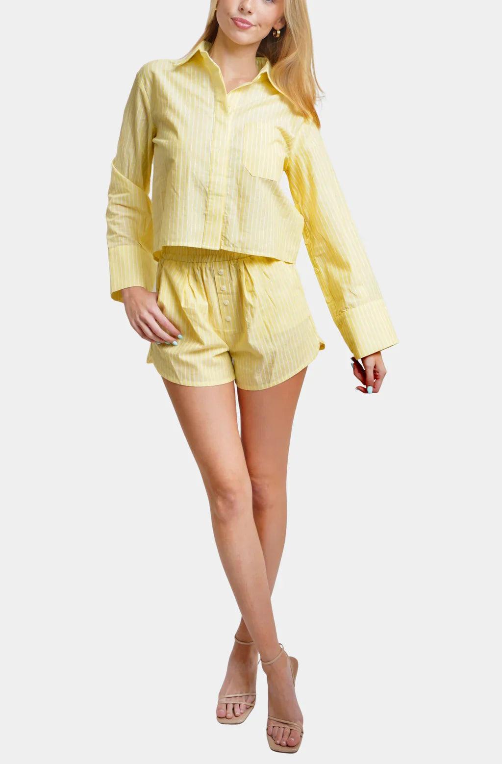 Kyle Crop Button Up