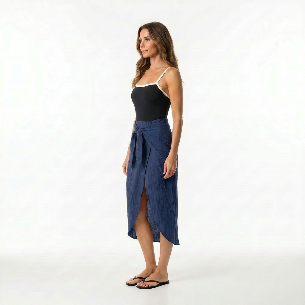 Faux Sarong Skirt