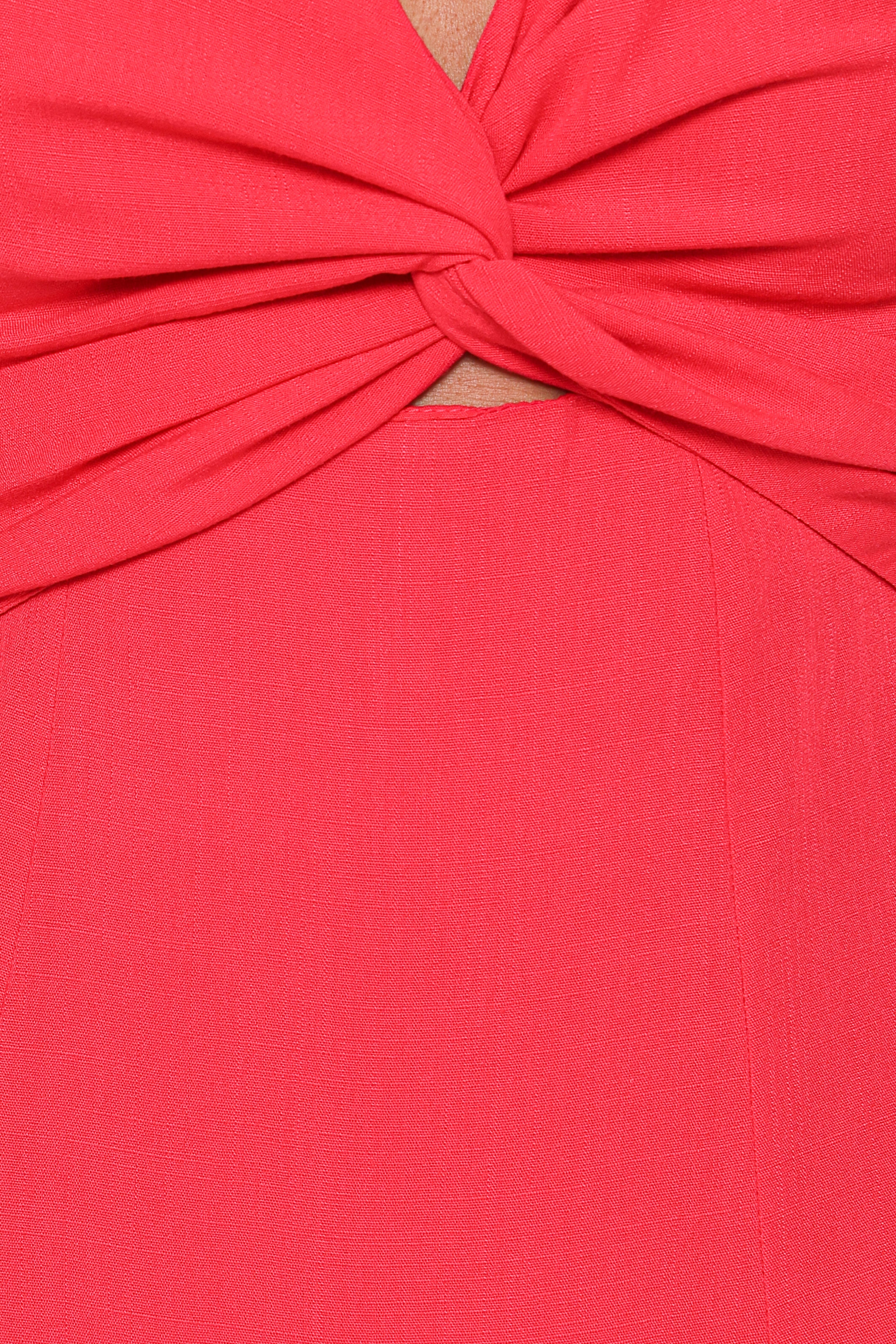 Archer Midi Dress - Red