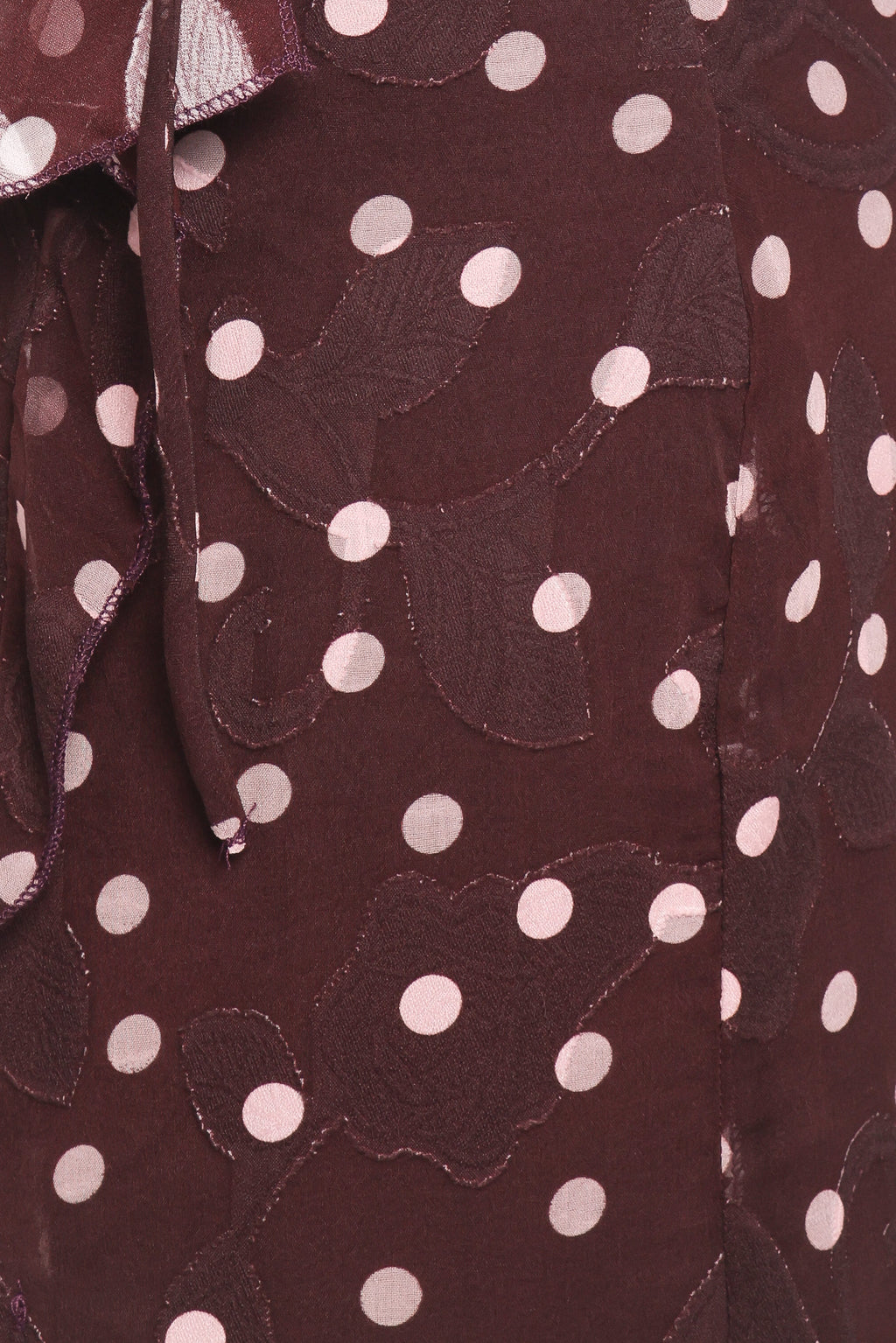 Delta Maxi Dress - Plum Polka Dot