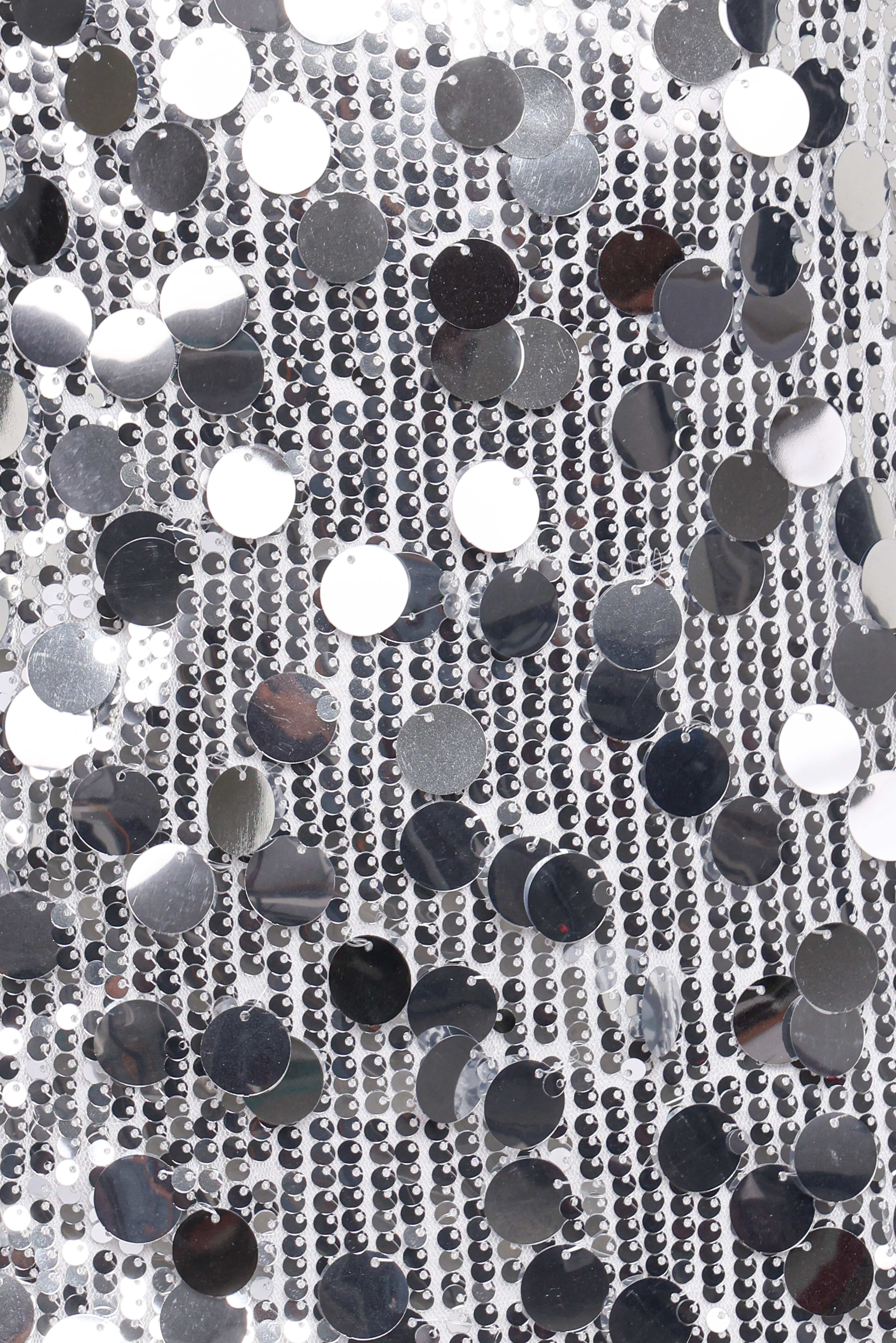 Stella Sequin Mini Dress - Silver